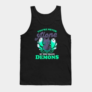 Me And My Demons - Cute Evil Cat Gift Tank Top